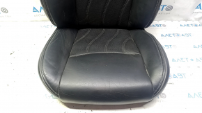 Infiniti JX35 QX60 13-15 passenger seat upholstery, black leather, heated, perforated, with black trim