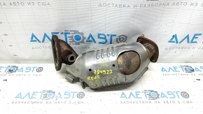 Rusty rear exhaust manifold with catalytic converter for Toyota Highlander 17-19 3.5