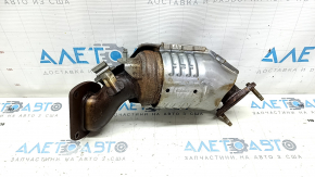 Rusty rear exhaust manifold with catalytic converter for Toyota Highlander 17-19 3.5
