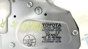 Rear wiper linkage with motor for Toyota Highlander 14-19 under opening glass