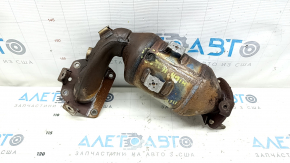 Rusty front exhaust manifold with catalytic converter for Toyota Highlander 17-19 3.5