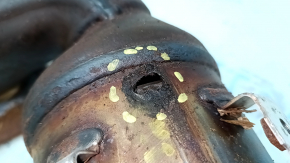 Rusty front exhaust manifold with catalytic converter for Toyota Highlander 17-19 3.5