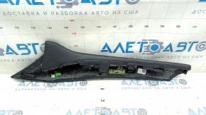Nissan Rogue 21-24 leather center console trim, upper right side, black