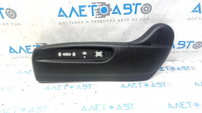 Left side driver's seat trim for Acura MDX 14-20, black, with plug