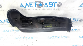 Left side driver's seat trim for Acura MDX 14-20, black, with plug