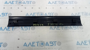 Front left inner door sill trim for BMW 3 Series F30 12-18, black, scratches