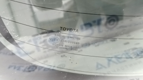 Rear window of the Toyota Highlander 14-19 trunk, tinted, folding, with a bracket