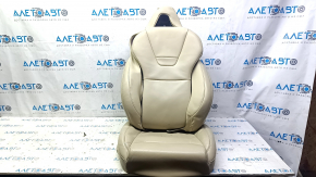 Tesla Model X 16-21 passenger seat upholstery beige leather
