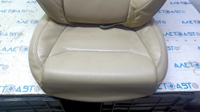 Tesla Model X 16-21 passenger seat upholstery beige leather