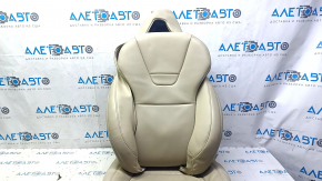 Tesla Model X 16-21 passenger seat upholstery beige leather