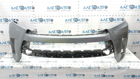 Front bumper, bare, 1917 Toyota Highlander, without parking sensors, silver, bumpers