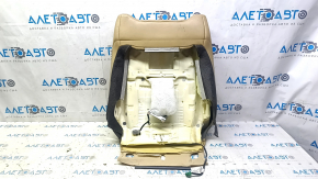 Dodge Durango 14-17 passenger seat back upholstery, beige leather, perforated, blown
