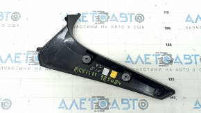 Right rear window molding for Toyota Highlander 14-19, gloss black, scratches