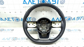 Nissan Rogue 22-24 black leather steering wheel with heating, US built, no buttons, scratched