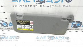 Left visor for Toyota Highlander 14-19, gray, without hook, with backlight, for cleaning