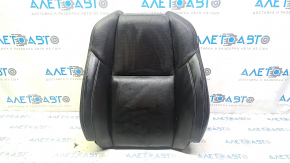 Nissan Maxima A36 16-17 driver's seat back upholstery, black leather with perforation, heated
