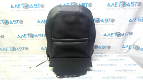 Nissan Maxima A36 16-17 driver's seat back upholstery, black leather with perforation, heated