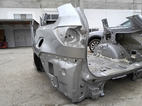 Quarter wing rear left Toyota Highlander 14-19 under BSM, on the body, silver, butt
