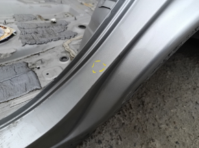 Quarter wing rear left Toyota Highlander 14-19 under BSM, on the body, silver, butt