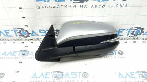 Left side mirror assembly for Toyota Highlander 14-19, 7 pins, turn signal, heated, BSM, silver