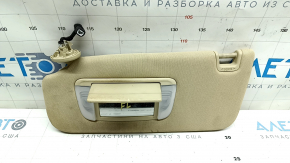 Left sun visor for Toyota Avalon 13-15, beige, without hook, with backlight, for cleaning