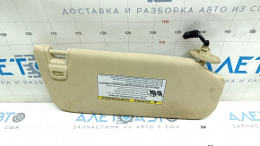 Left sun visor for Toyota Avalon 13-15, beige, without hook, with backlight, for cleaning