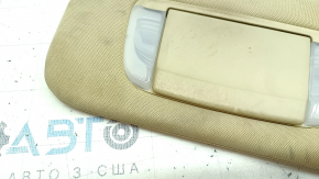 Left sun visor for Toyota Avalon 13-15, beige, without hook, with backlight, for cleaning