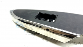 Rear right window lift control trim for Toyota Avalon 13-18, black with chrome, scratches