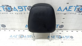 Front left headrest for Toyota Highlander 14-19, black leather, brown stitching