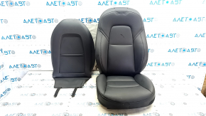 Tesla Model 3 18 driver's seat upholstery - black leather, heated, water contact, dented leather