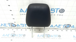 Rear right headrest, 2nd row, Toyota Highlander 14-19, black leather, brown stitching