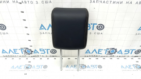 Rear right headrest, 3rd row, Toyota Highlander 14-19, black leather, brown stitching