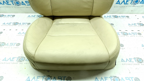 Toyota Avalon 13-18 passenger seat upholstery, beige leather, heated, cracked, needs cleaning