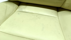 Toyota Avalon 13-18 passenger seat upholstery, beige leather, heated, cracked, needs cleaning