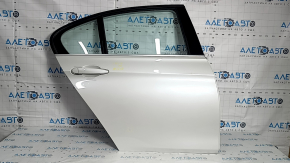 Rear right door assembly BMW 3 F30 12-18 white A96 scratch, bump