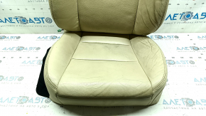 Toyota Avalon 13-18 driver's seat upholstery, beige leather, heated, cracked, needs cleaning