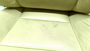 Toyota Avalon 13-18 driver's seat upholstery, beige leather, heated, cracked, needs cleaning