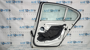 Rear right door assembly BMW 3 F30 12-18 white A96 scratch, bump