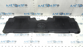 Set of floor mats for Toyota Highlander 14-19, black rubber