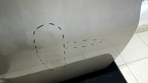 The door is bare, rear right, Toyota Avalon 13-18, beige 5B2, dented