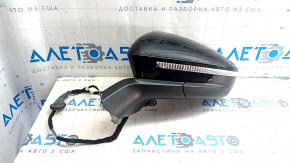 Left side mirror assembly for Volkswagen ID.4 23 6+2 pins, black LC9X, turn signal, heated, backlight, BSM