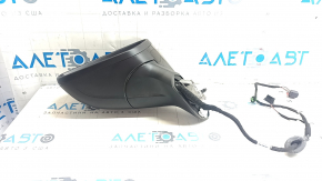 Left side mirror assembly for Volkswagen ID.4 23 6+2 pins, black LC9X, turn signal, heated, backlight, BSM