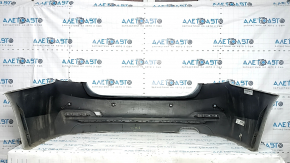 Bare rear bumper for BMW 3 F30 16-18 with parking sensors, white A96, scratches, broken mount