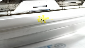 Bare rear bumper for BMW 3 F30 16-18 with parking sensors, white A96, scratches, broken mount