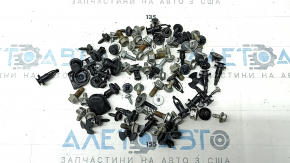 Incomplete set of hardware for the front bumper, hood, and fenders of a Toyota Highlander 14-19