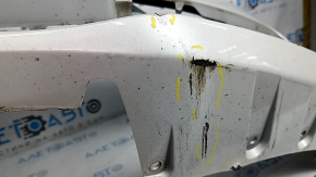 Bare front bumper BMW 3 F30 16-18 Sport line, with parking sensors, white A96 scratches