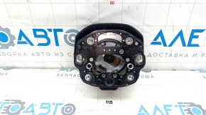 The driver's side airbag in the steering wheel of the Volkswagen ID.4 23-25 is black and does not have wiring.
