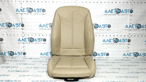 BMW 3 F30 12-18 passenger seat upholstery, beige leather, heated, Sport, for cleaning
