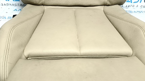 BMW 3 F30 12-18 passenger seat upholstery, beige leather, heated, Sport, for cleaning