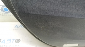 Front left door panel for Toyota Avalon 13-15, black with beige leather insert, brown leather armrest, with handle, scratches